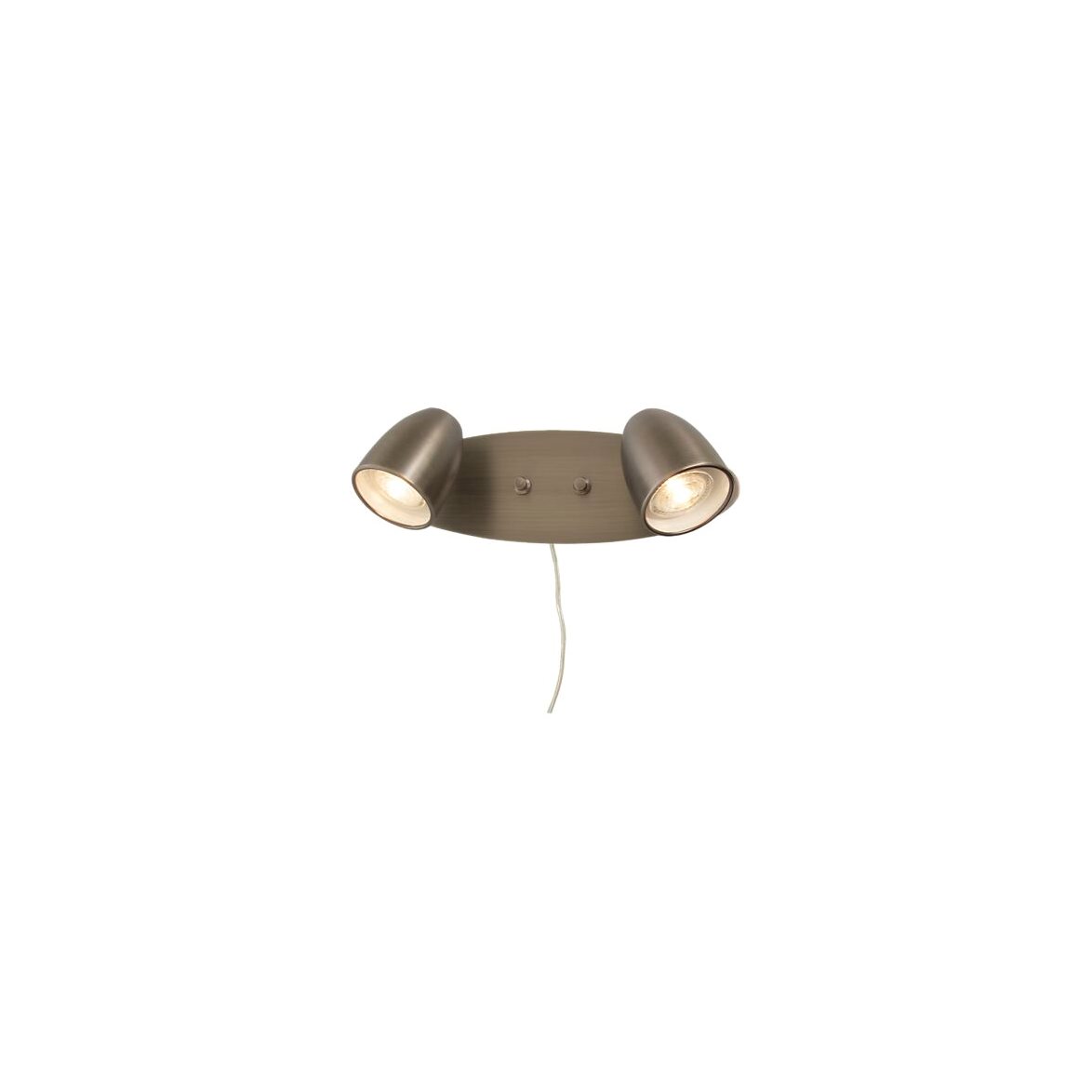 SANDNES vägglampa dubbel, tenn
