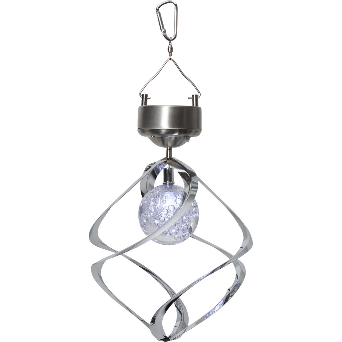 Star Trading Solcellsvindspel Roma Silver 35cm | Utomhusbelysning - Trädgårdsbelysning | Lampspecialisterna