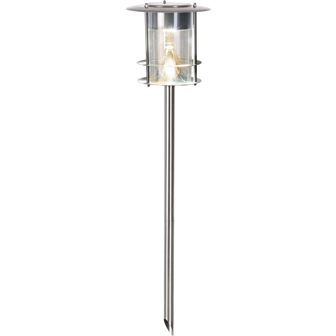 Star Trading Solcellspollare Valencia Silver 64,5cm | Utomhusbelysning - Trädgårdsbelysning | Lampspecialisterna