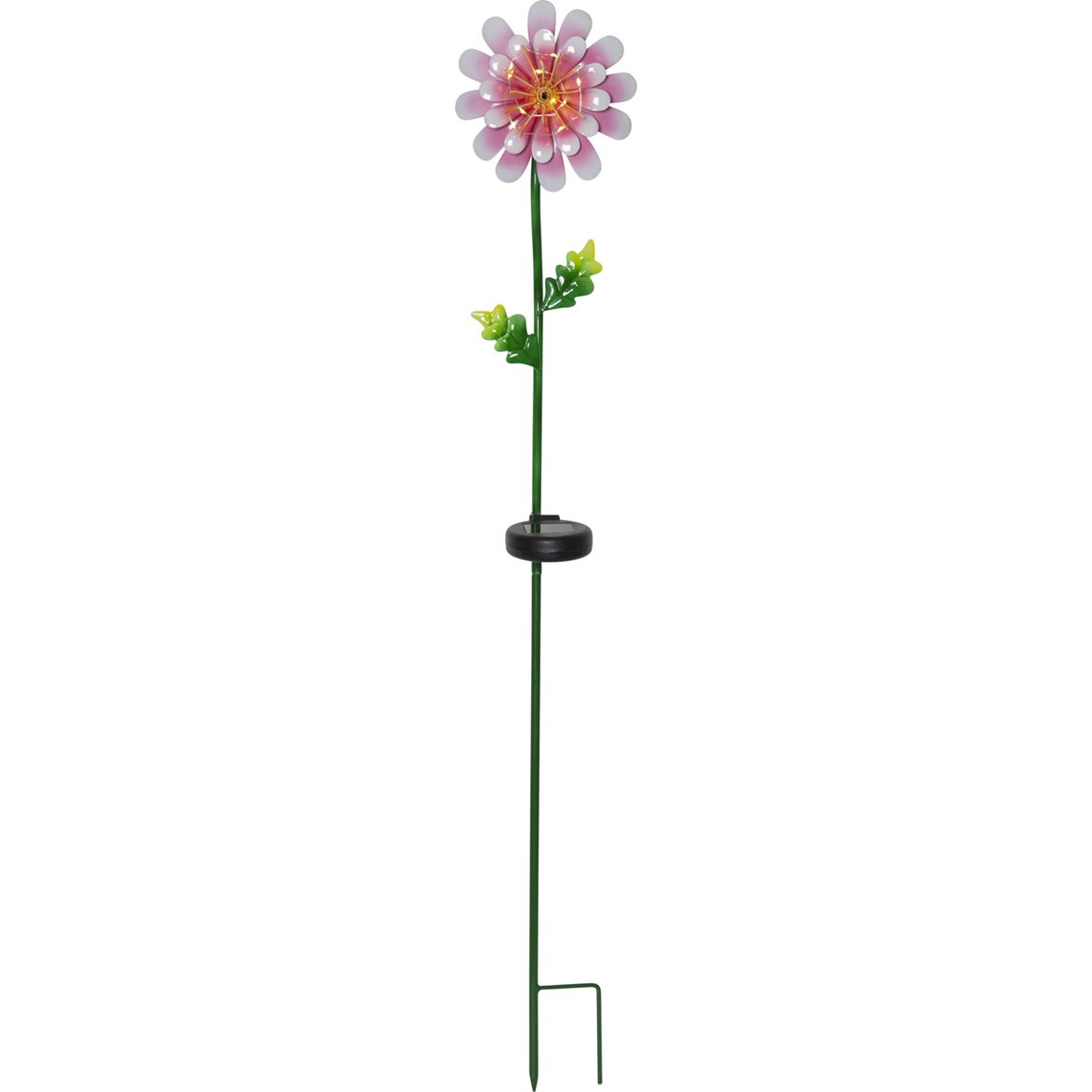 Star Trading Solcellsdekoration Pink Daisy Rosa 81cm | Utomhusbelysning - Trädgårdsbelysning | Lampspecialisterna