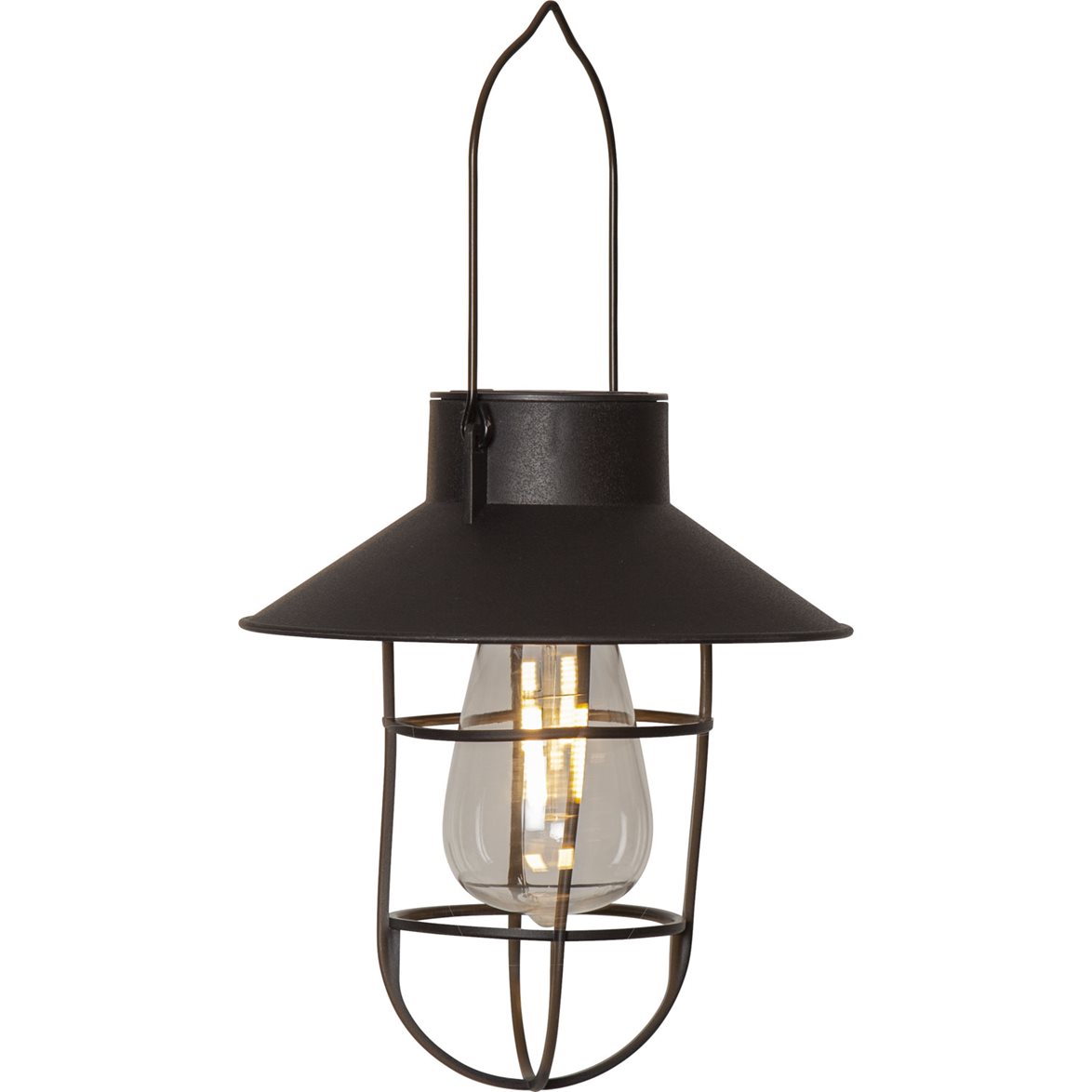 Star Trading Solcellsdekoration Cage Svart 21cm | Utomhusbelysning - Trädgårdsbelysning | Lampspecialisterna
