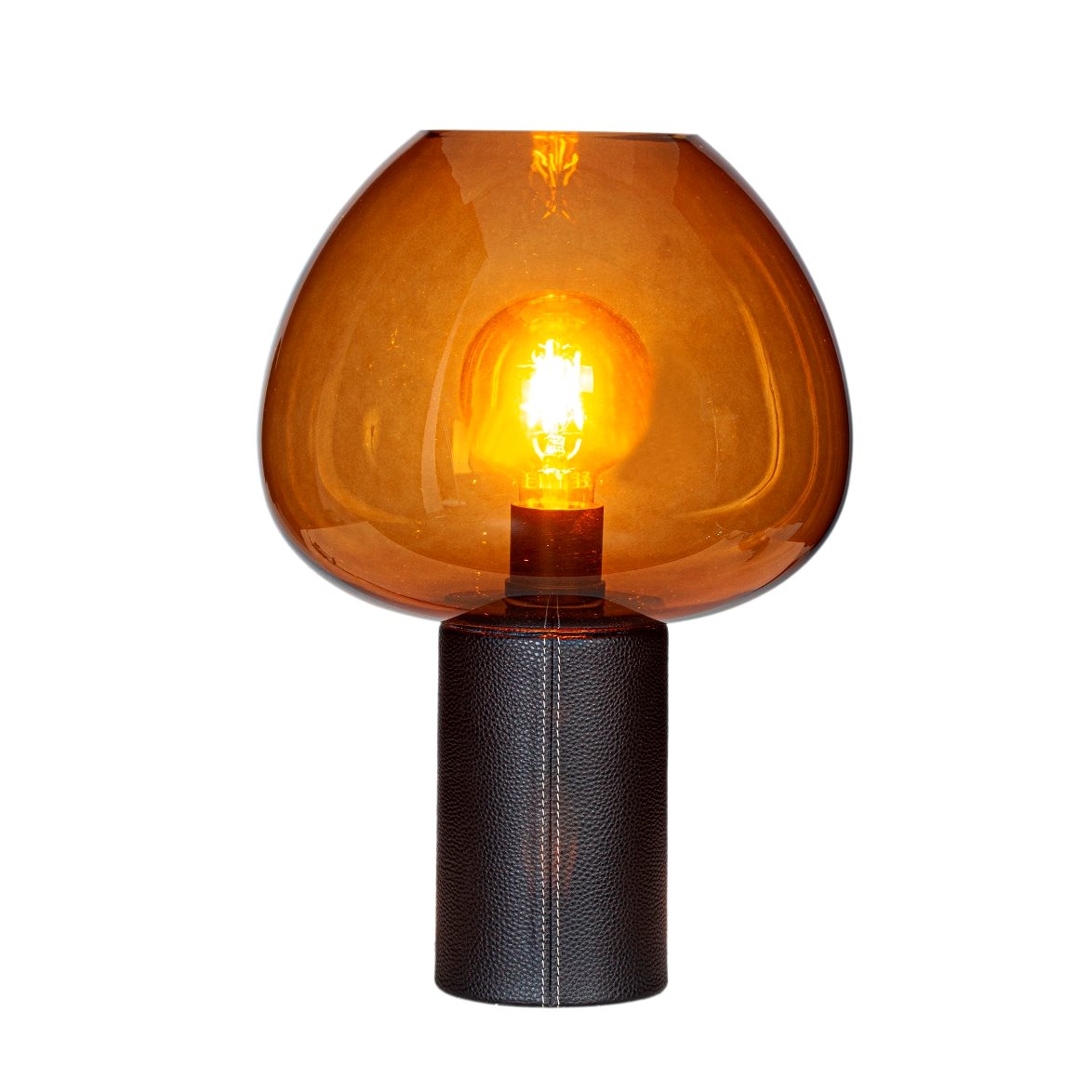 Cozy bordlampa, Svart/konjak