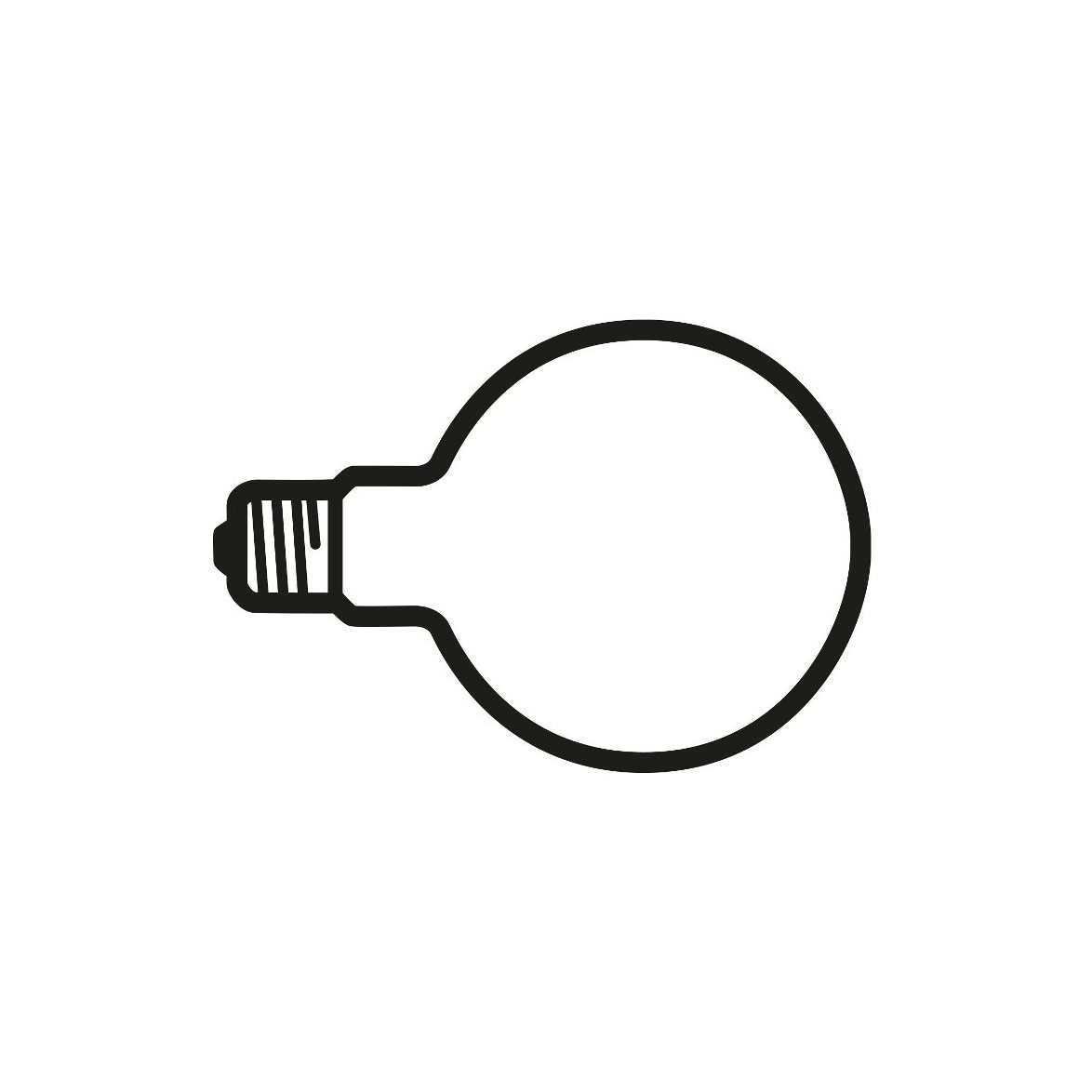 Lampadina LED-lampa glob E27 125mm 2W