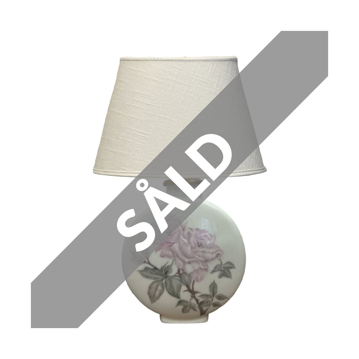 Vintage lampfot, porslin