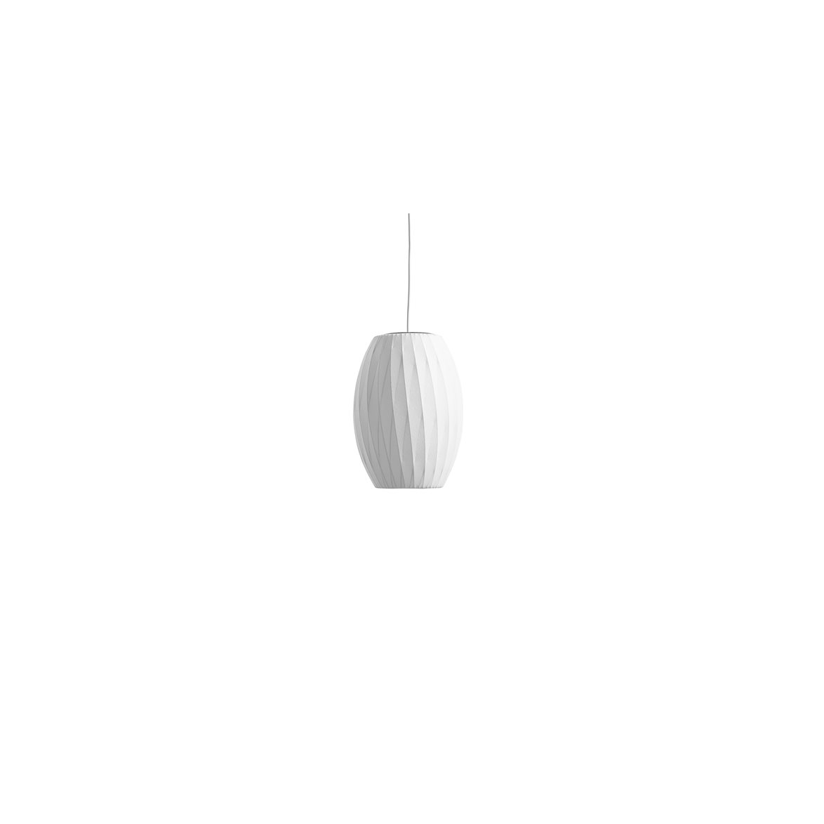 Nelson Cigar Crisscross Bubble Pendant, Small, Off-white