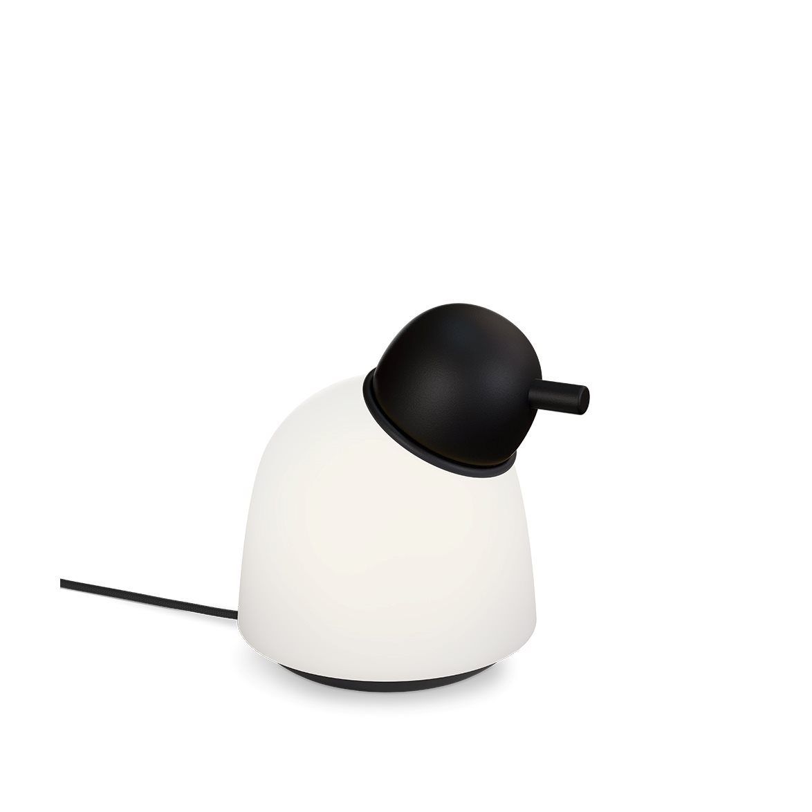 Belid Bird bordslampa svart struktur/opal | Inomhusbelysning - Bordslampor - Bordslampor Interiör | Lampspecialisterna