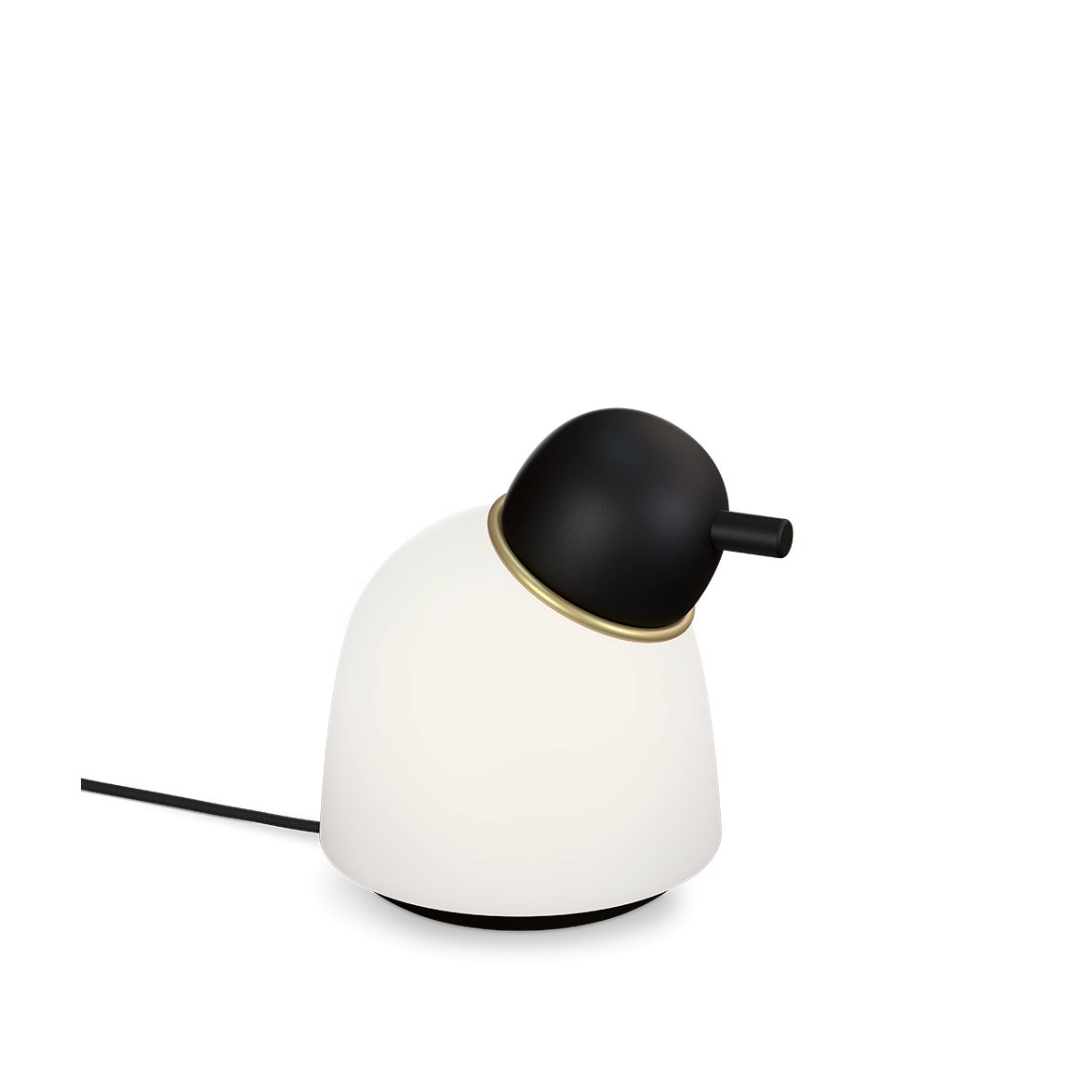 Belid Bird bordslampa svart str./mässing opal glass | Inomhusbelysning - Bordslampor - Bordslampor Interiör | Lampspecialisterna