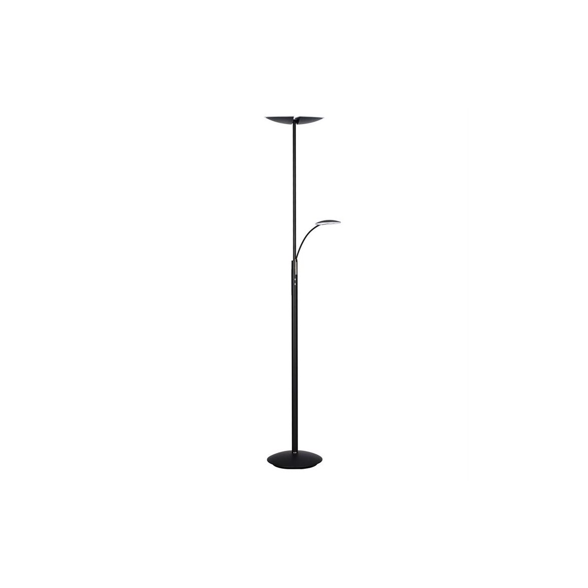 Texa Design Lucius uplight med l&auml;sarm matt svart