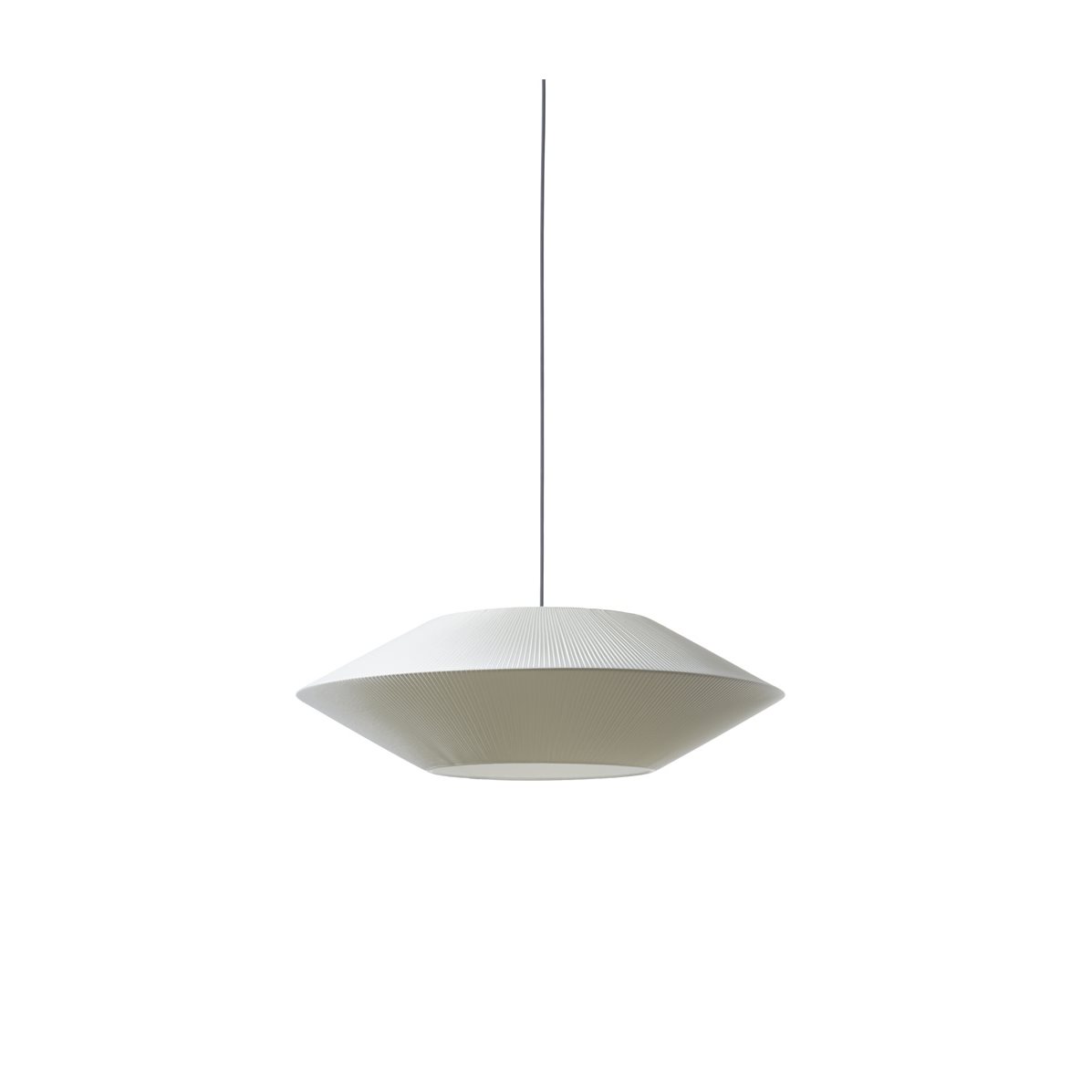 Alde & Lind Taklampa Pollux D75 plisserad off-white