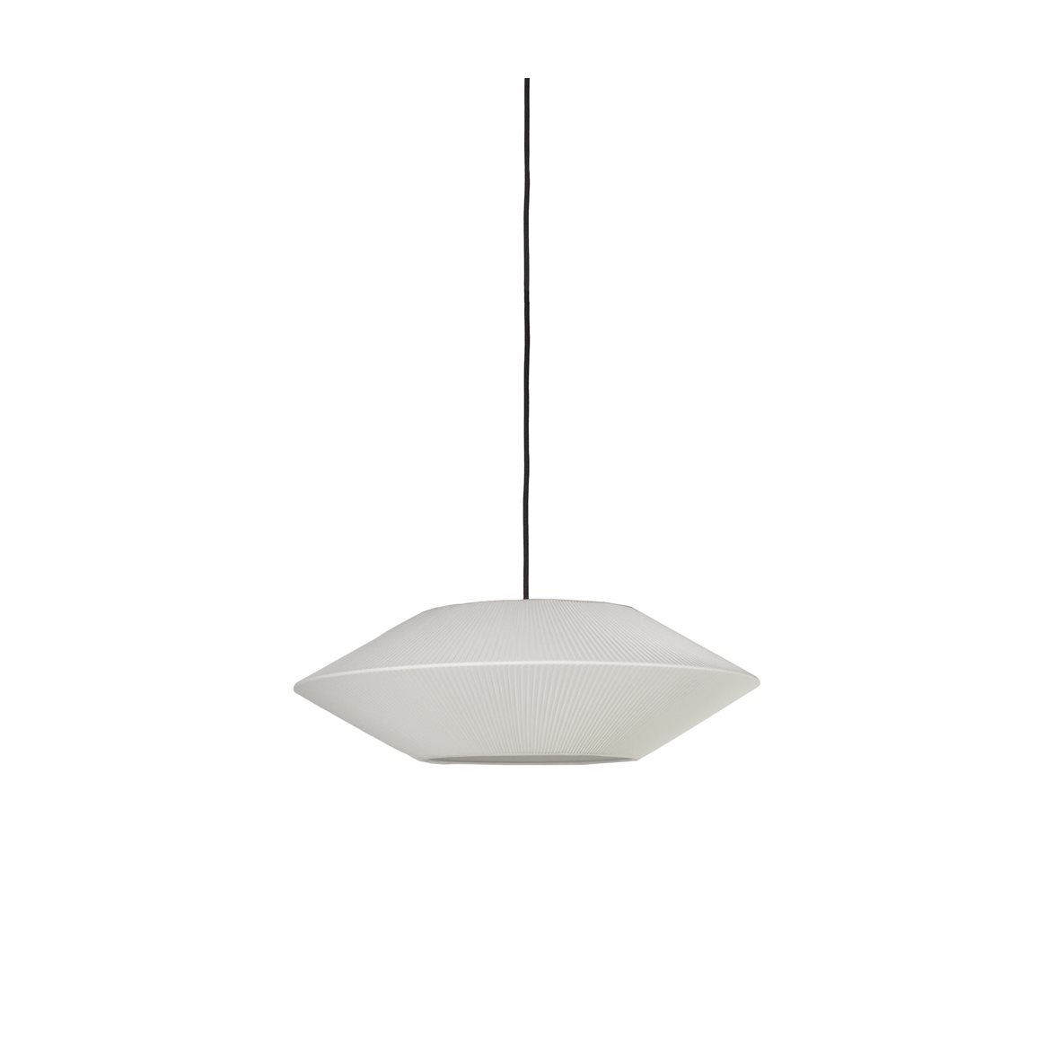 Alde & Lind Taklampsk&auml;rm Pollux D58 plisserad off-white