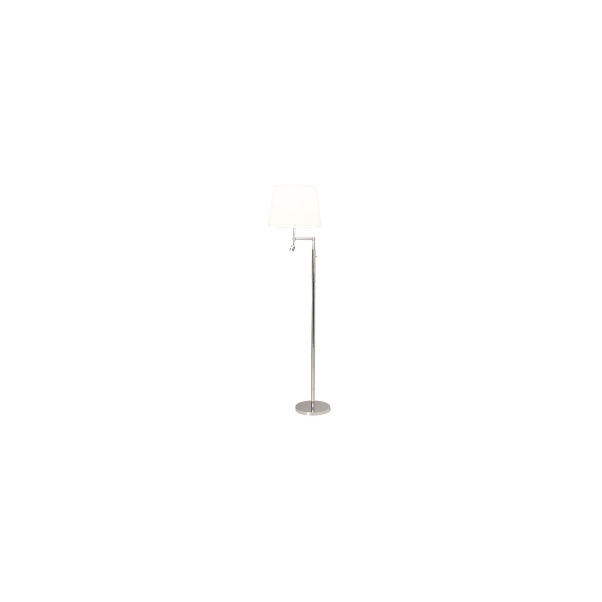 Orlando golvlampa, krom/vit 138cm