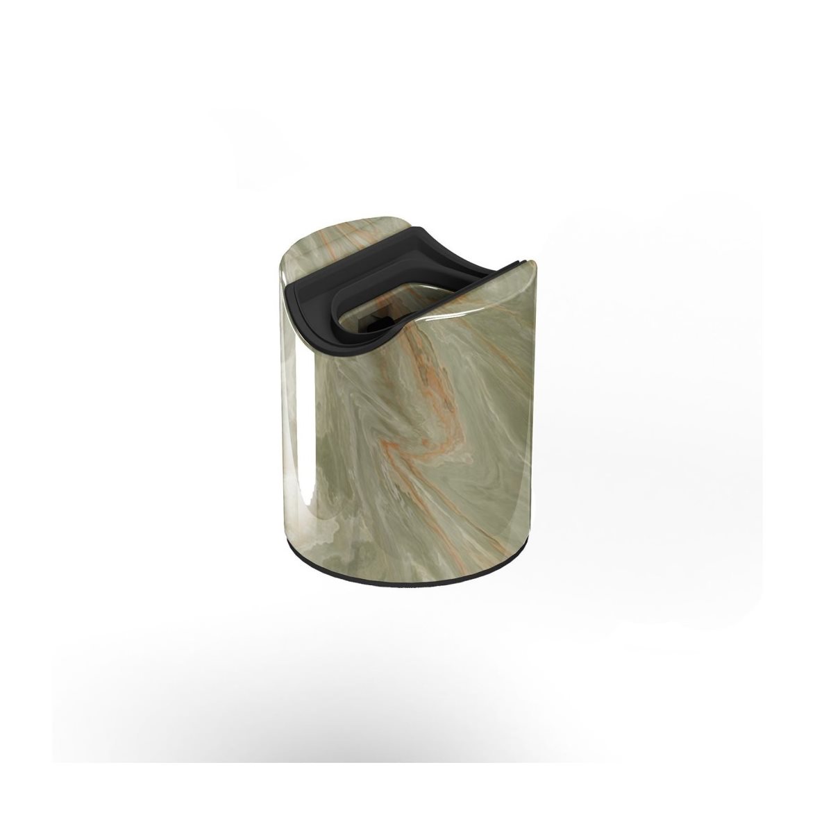 Esse14 vägg- eller taklamphållare med S14d sockel - Vattentät IP44 grön marmor