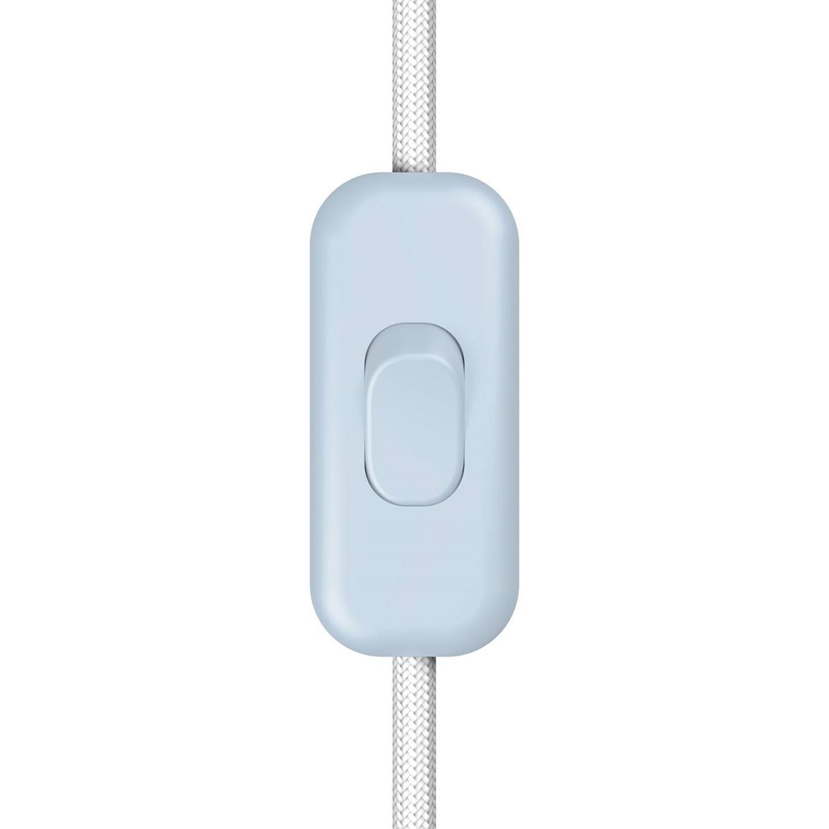 Sladdströmbrytare 2 polig ljusblå