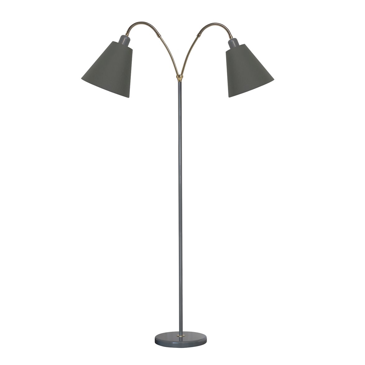 Haga golvlampa tvåarmad, tältgrå 140cm