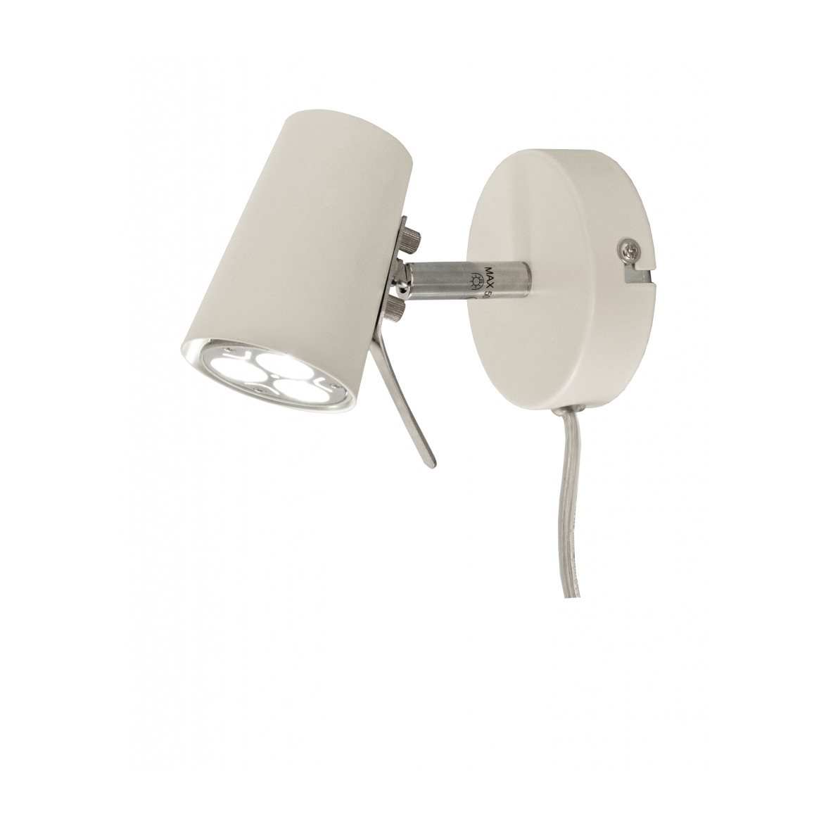 PILOT vägglampa, vit 14cm