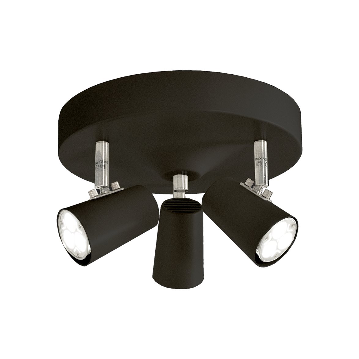 PILOT takspot rund 3:a, svart