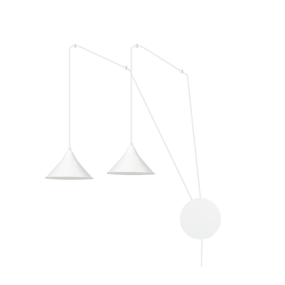 ABRAMO 2 Taklampa, Vit