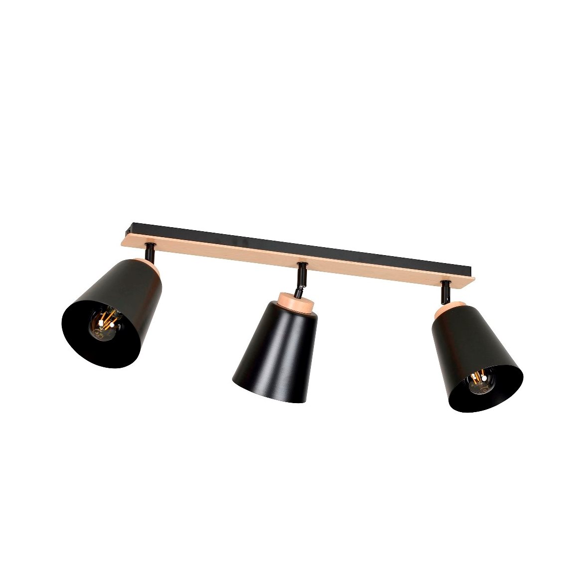 ATLAS 3 Taklampa, Svart