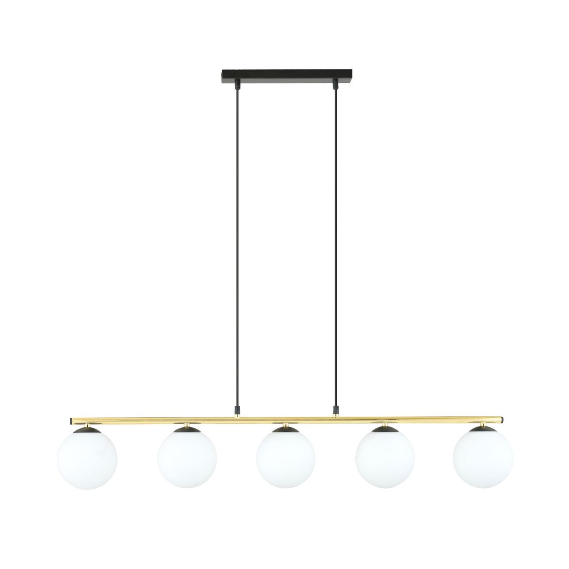 ALLORA 5 Hängande lampa, Svart/Guld/Vit