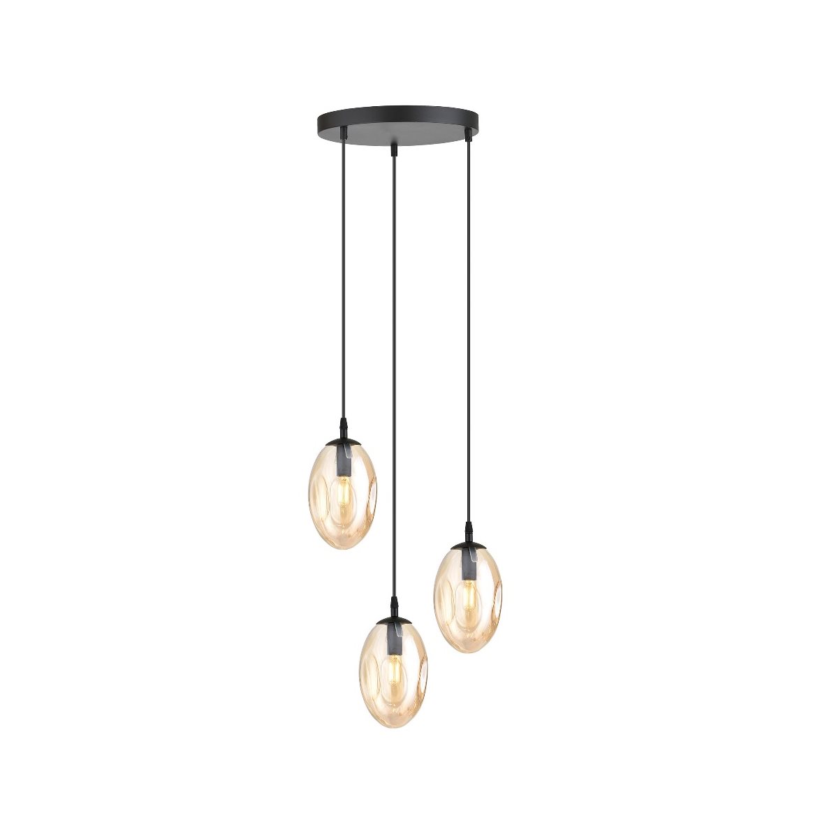 ASTRAL 3 premium Hängande lampa, Svart/Amber