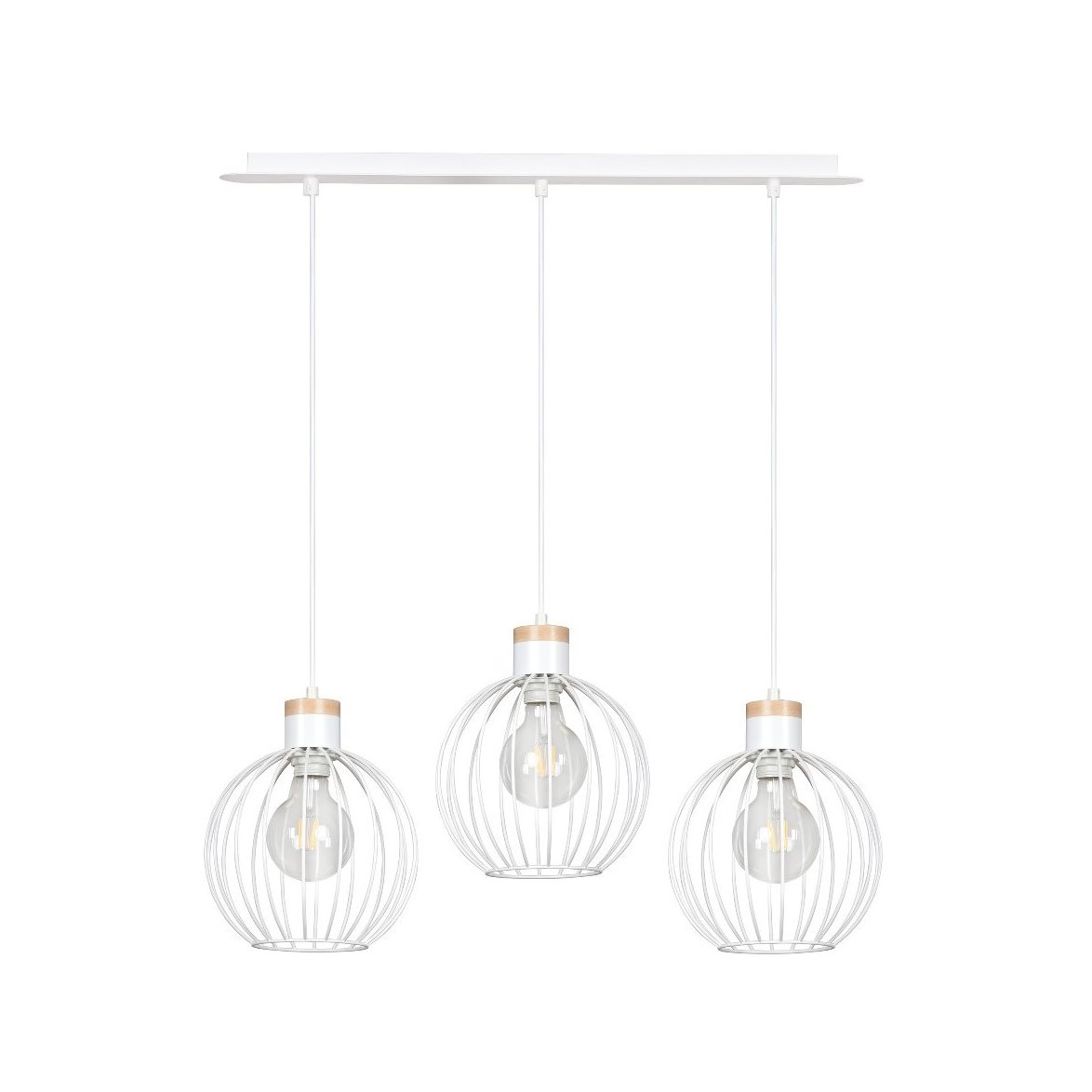 BARBADO 3 Taklampa, Vit