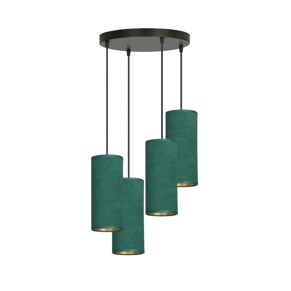 BENTE 4 premium Taklampa, Svart/Grön