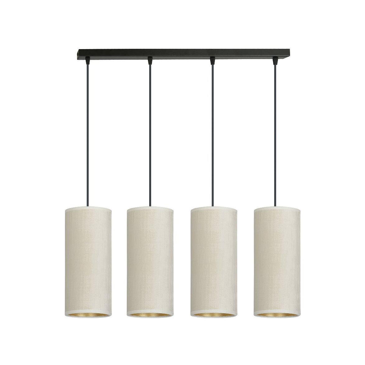 BENTE 4 Taklampa, Svart/Vit