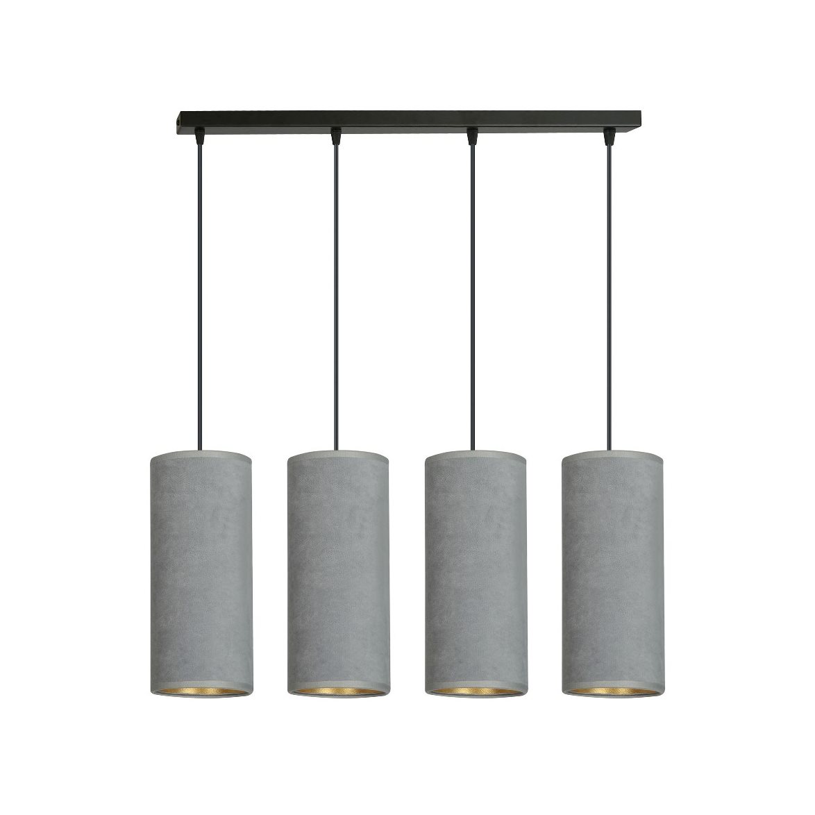 BENTE 4 Taklampa, Svart/Grå