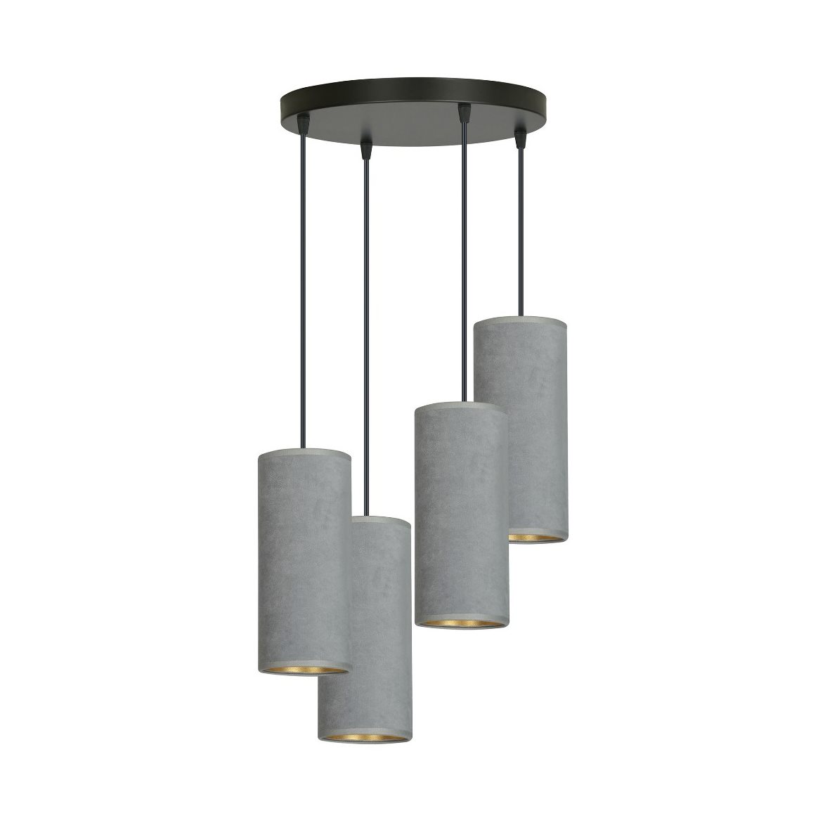 BENTE 4 premium Taklampa, Svart/Grå