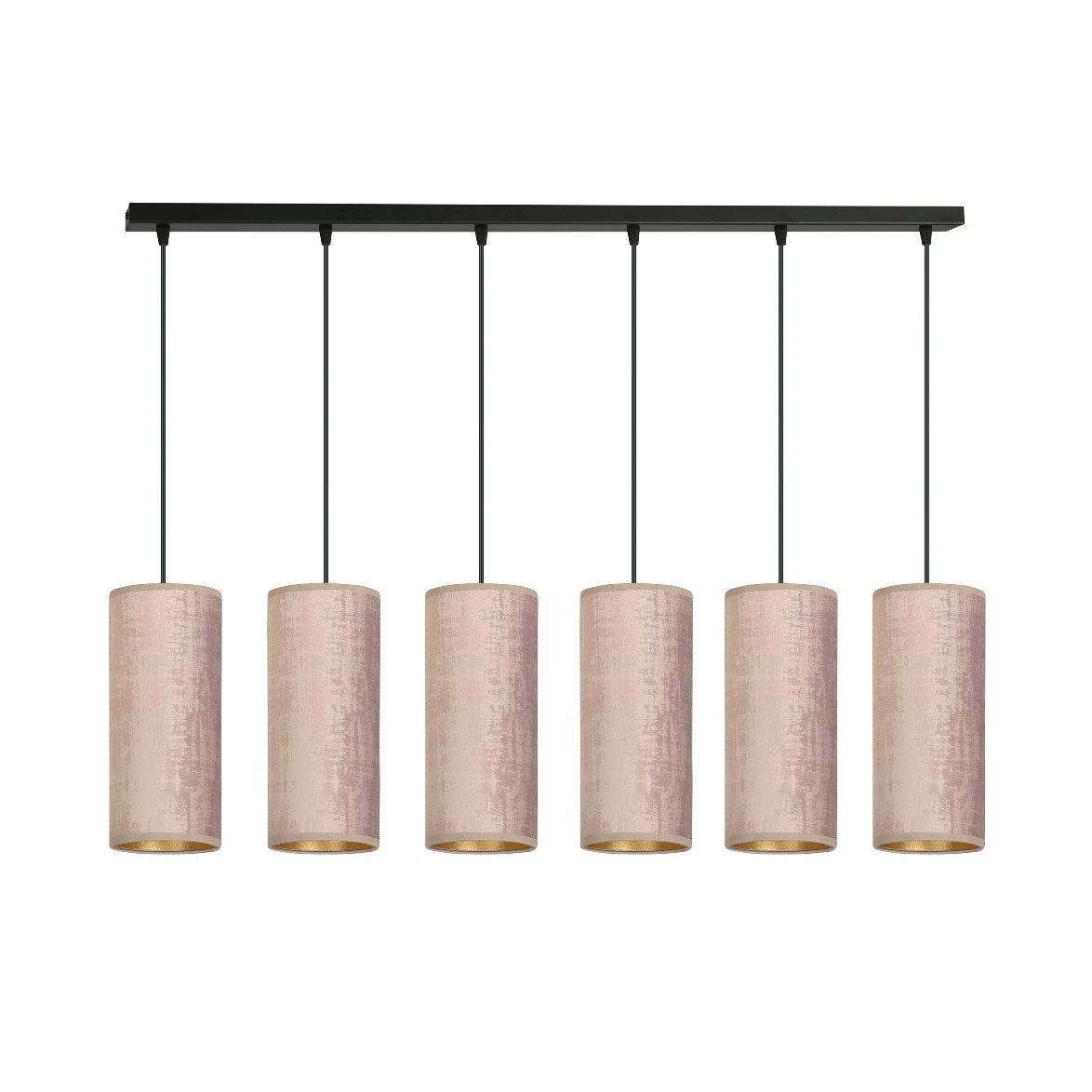 BENTE 6 Taklampa, Svart/Rose