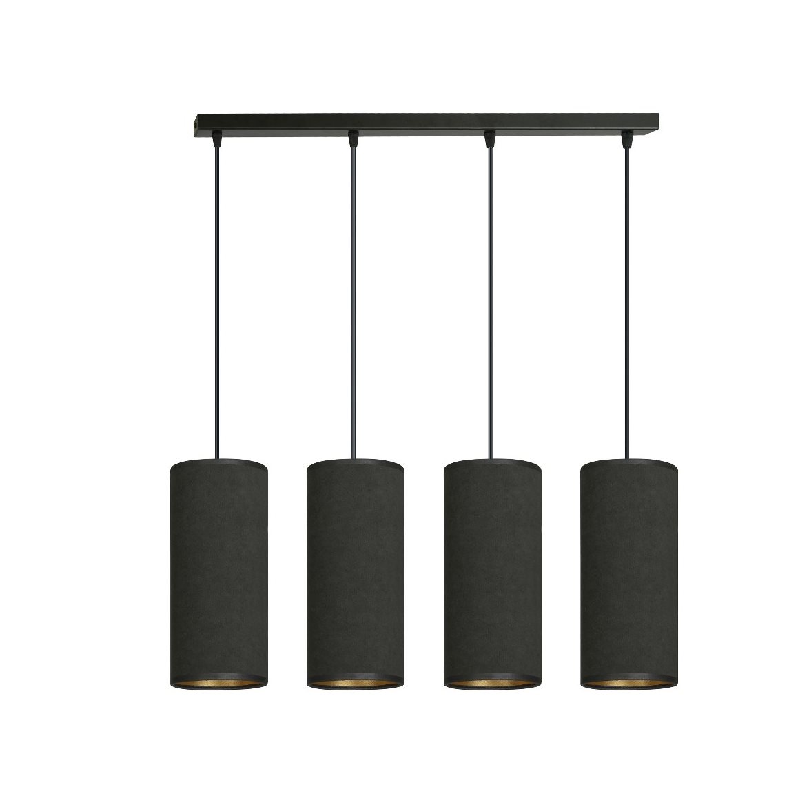 BENTE 4 Taklampa, Svart/Svart