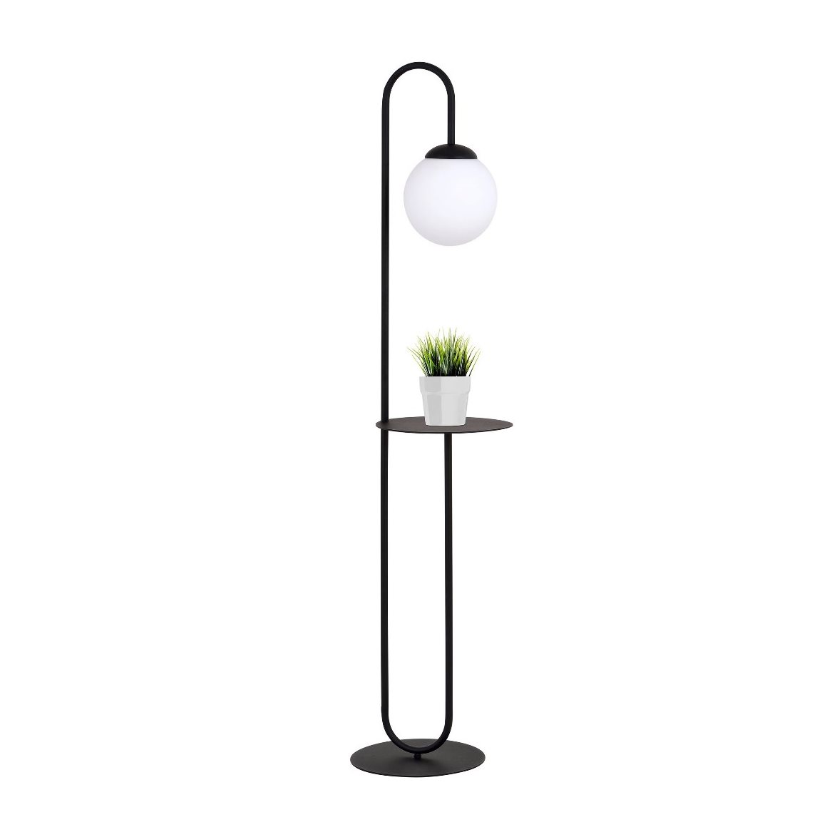 BARI LP1 Golvlampa, Svart/Vit