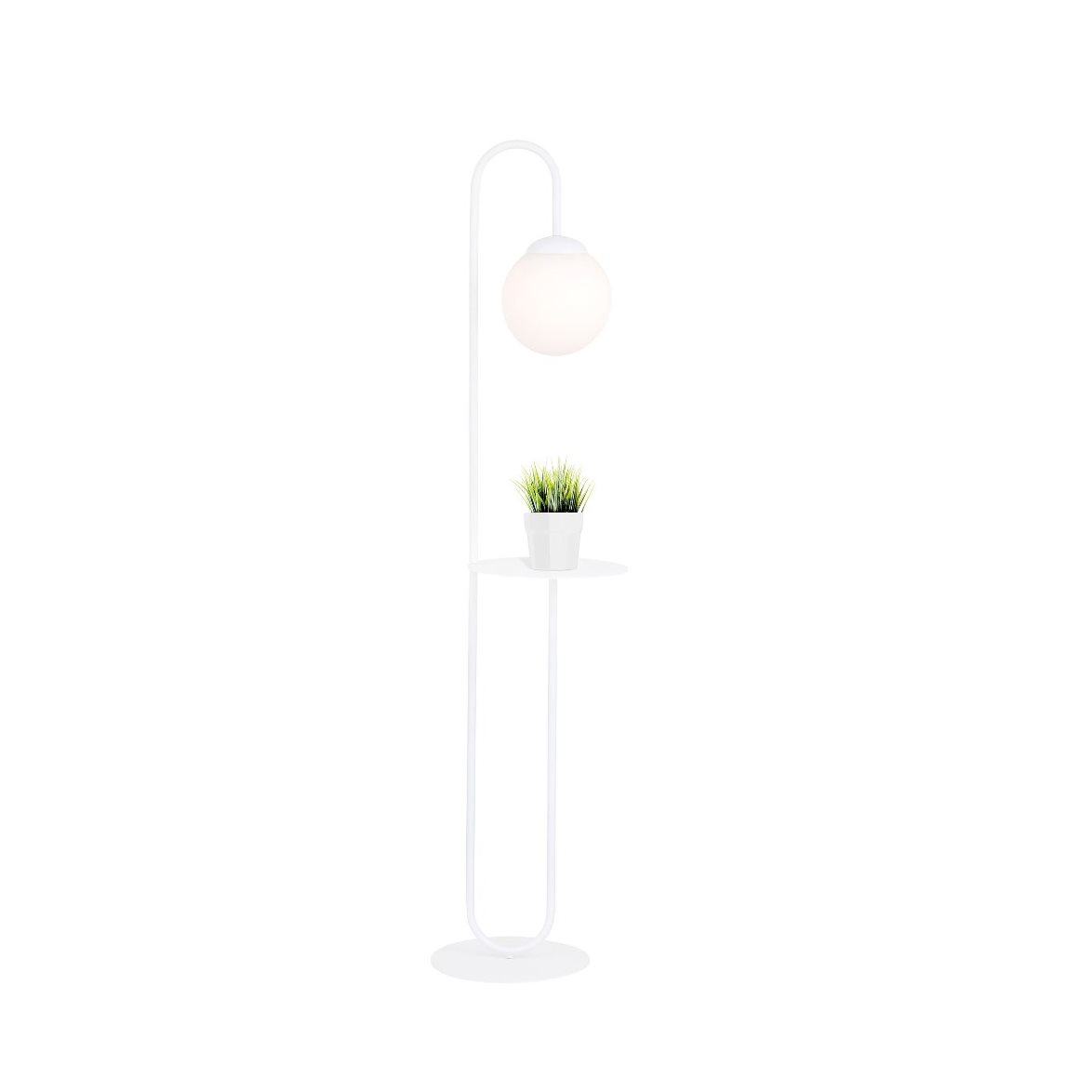 BARI LP1 Golvlampa, Vit/Vit