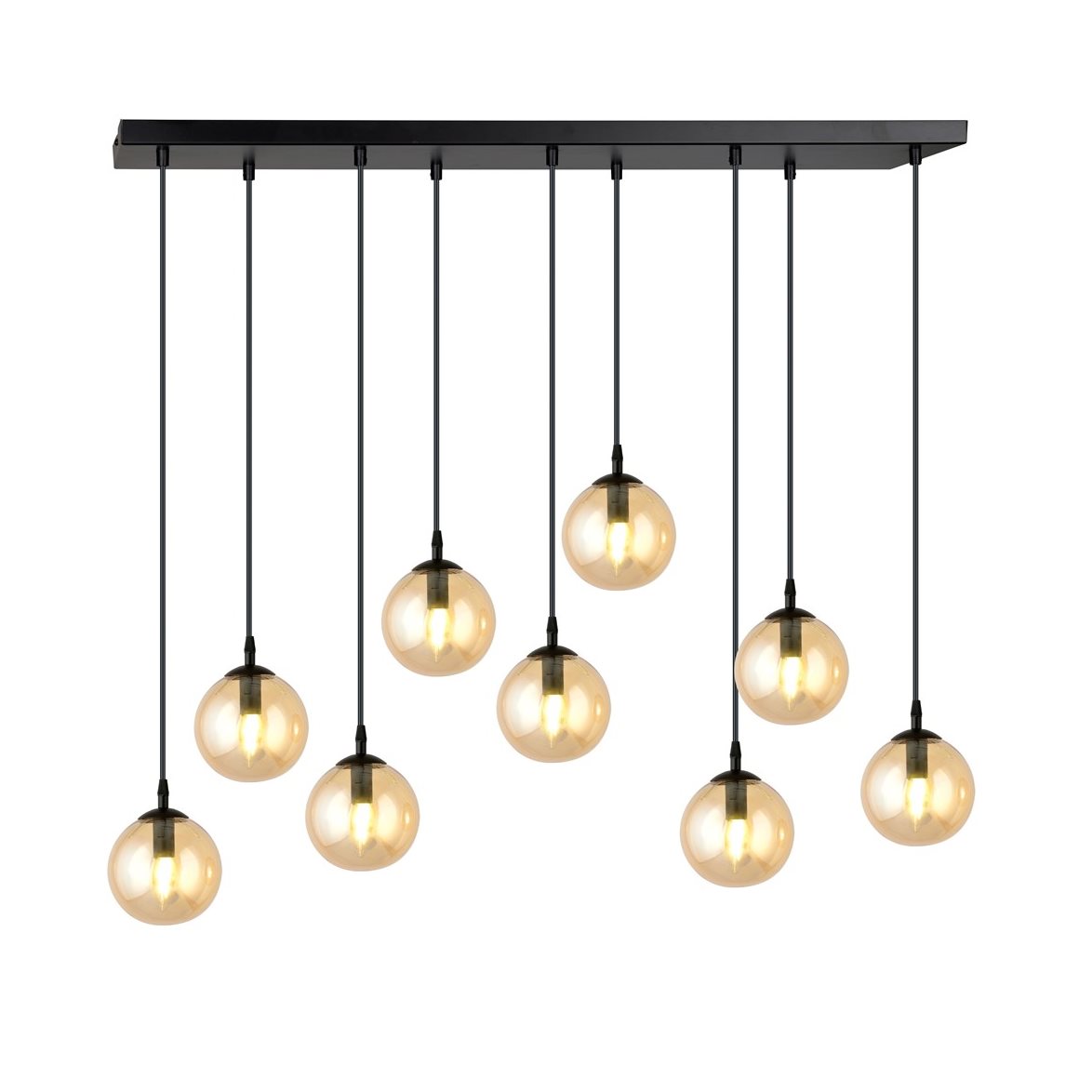 COSMO 9 Taklampa, Svart/Amber