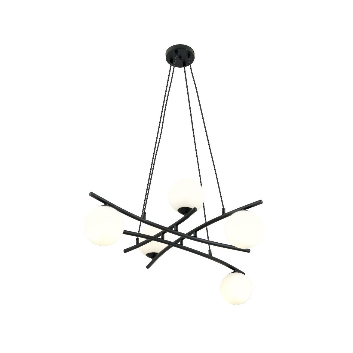 ESSA 5 Taklampa, Svart/Vit