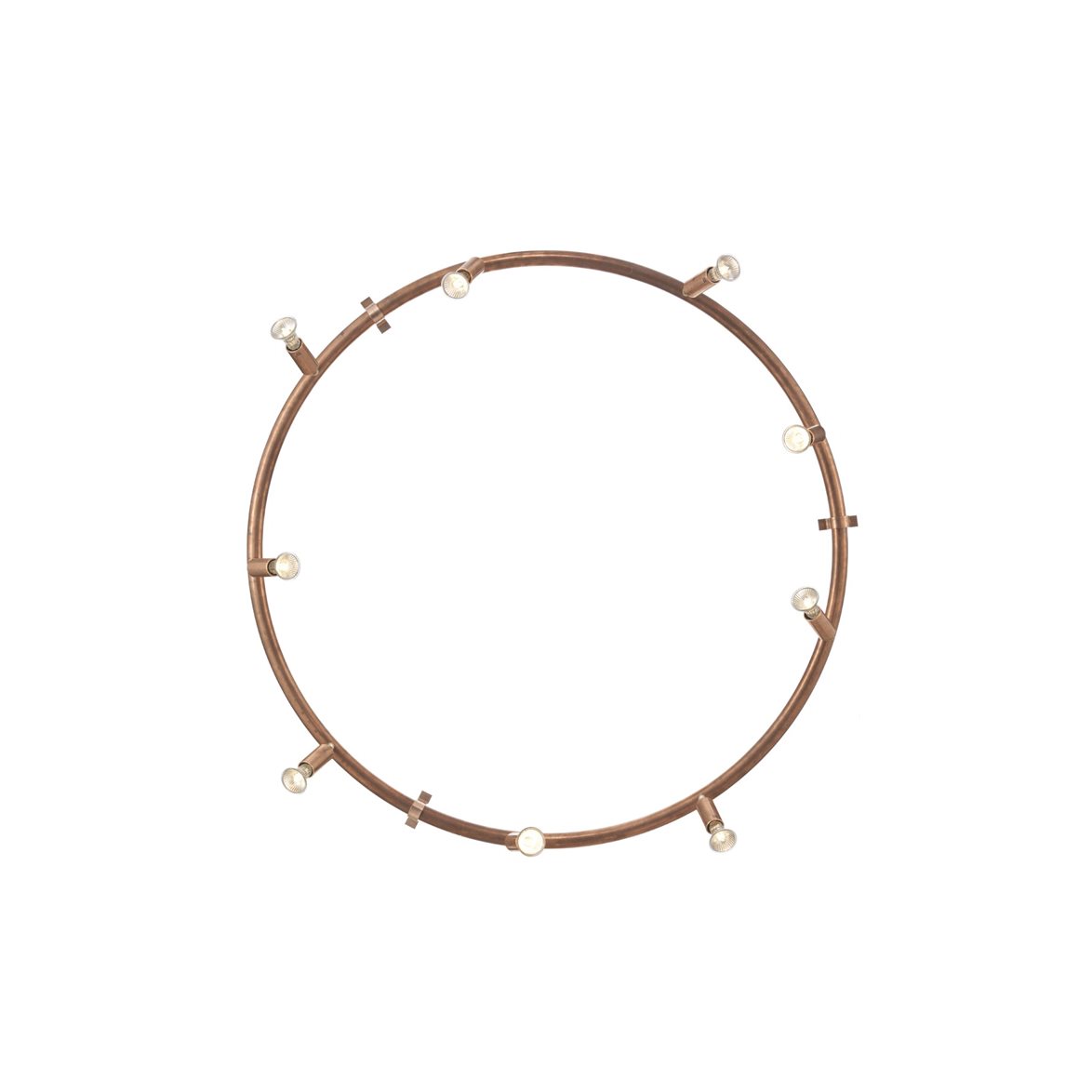 Star 9 spotlight rund, råkoppar 100cm