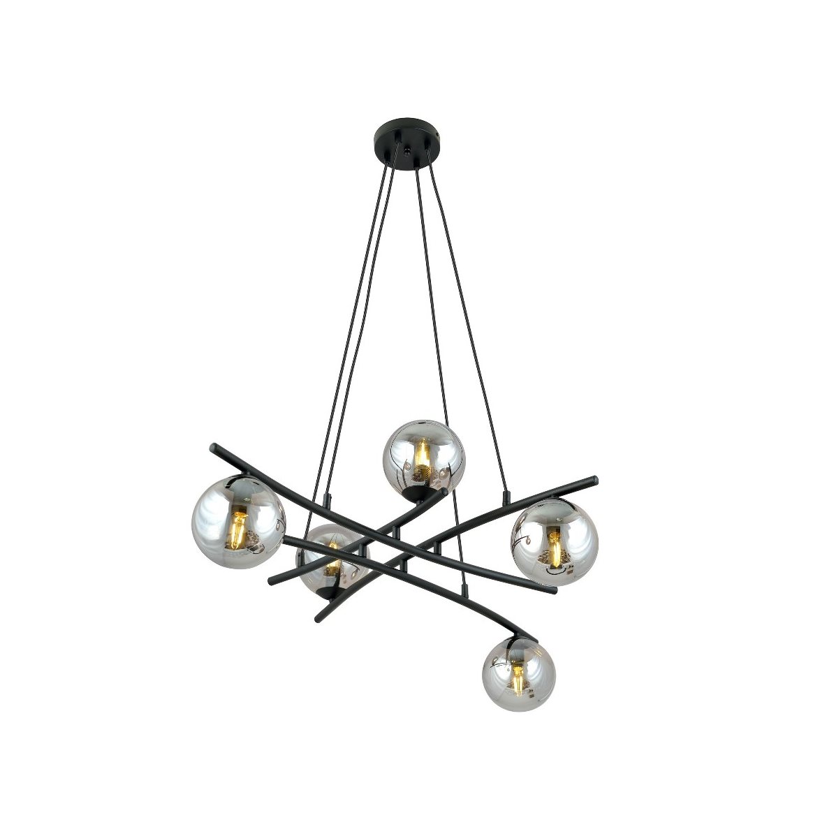 ESSA 5 Taklampa, Svart/Grafit