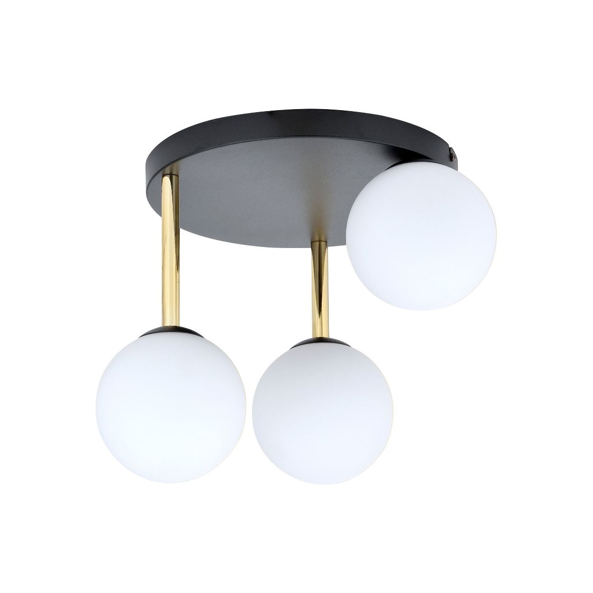 DOLCE 3 Taklampa, Svart/Guld/Vit