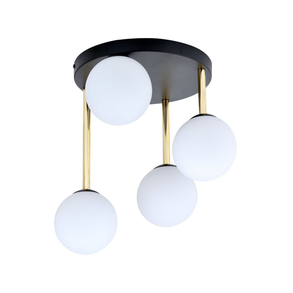 DOLCE 4 Taklampa, Svart/Guld/Vit