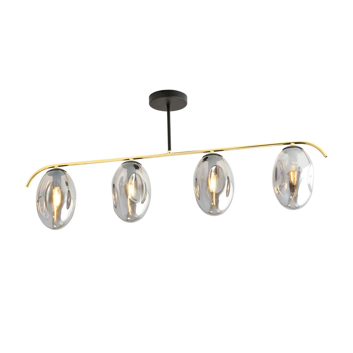 FINES 4 Taklampa, Svart/Guld/Grafit