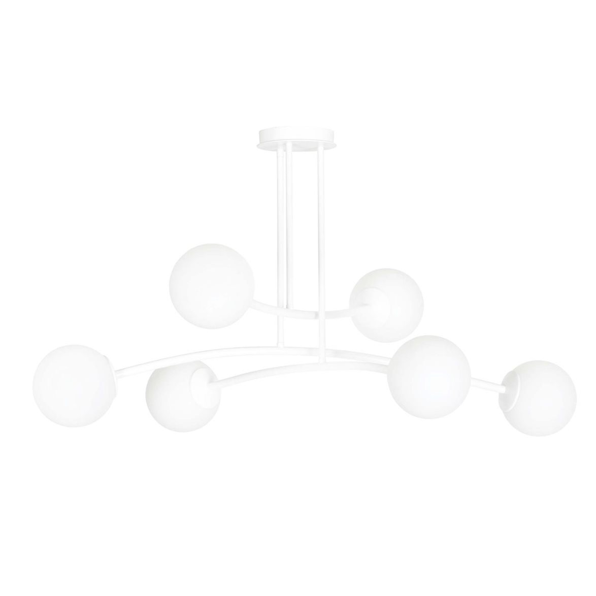HALLDOR 6 Taklampa, Vit/Vit