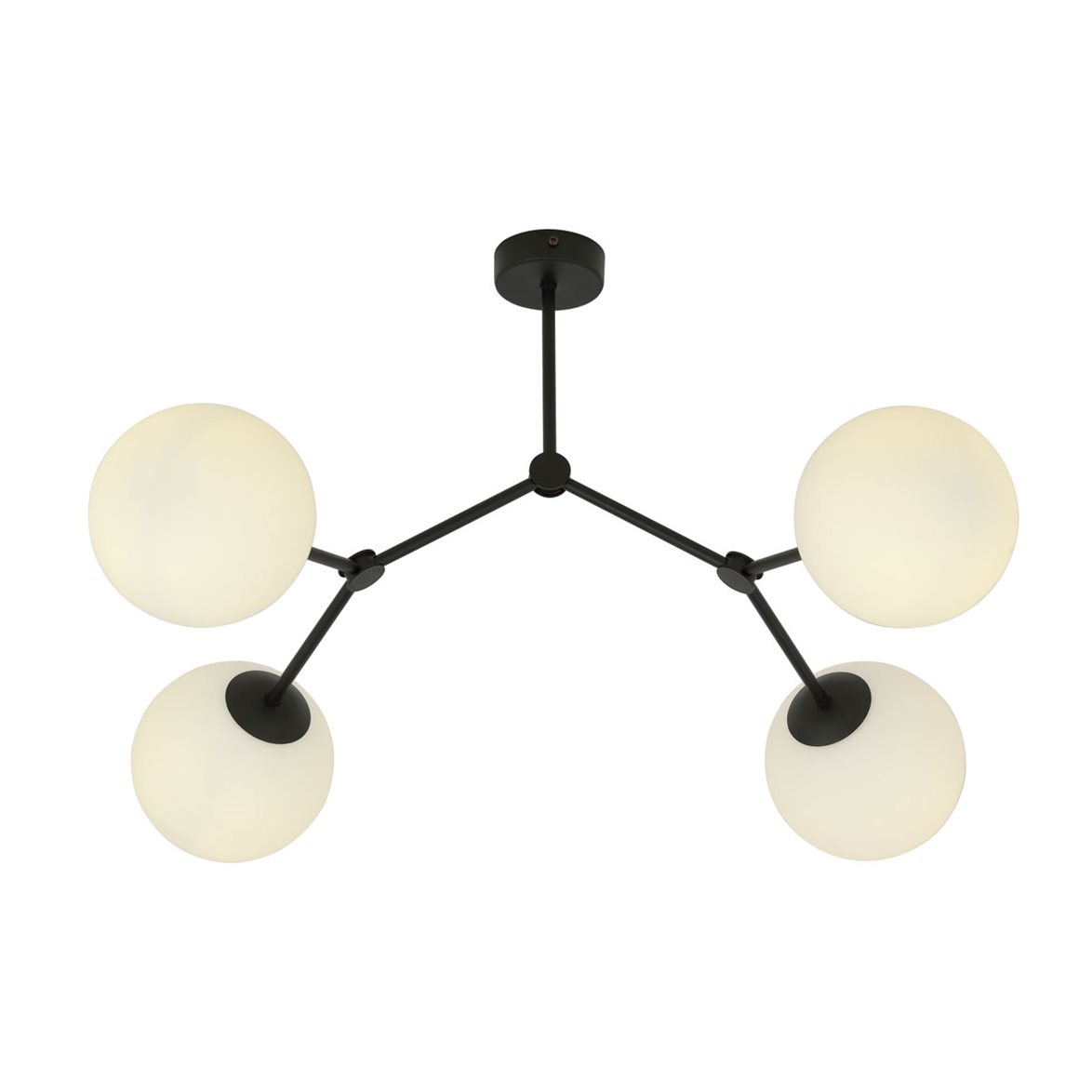 SPACE 4 Taklampa, Svart/Vit