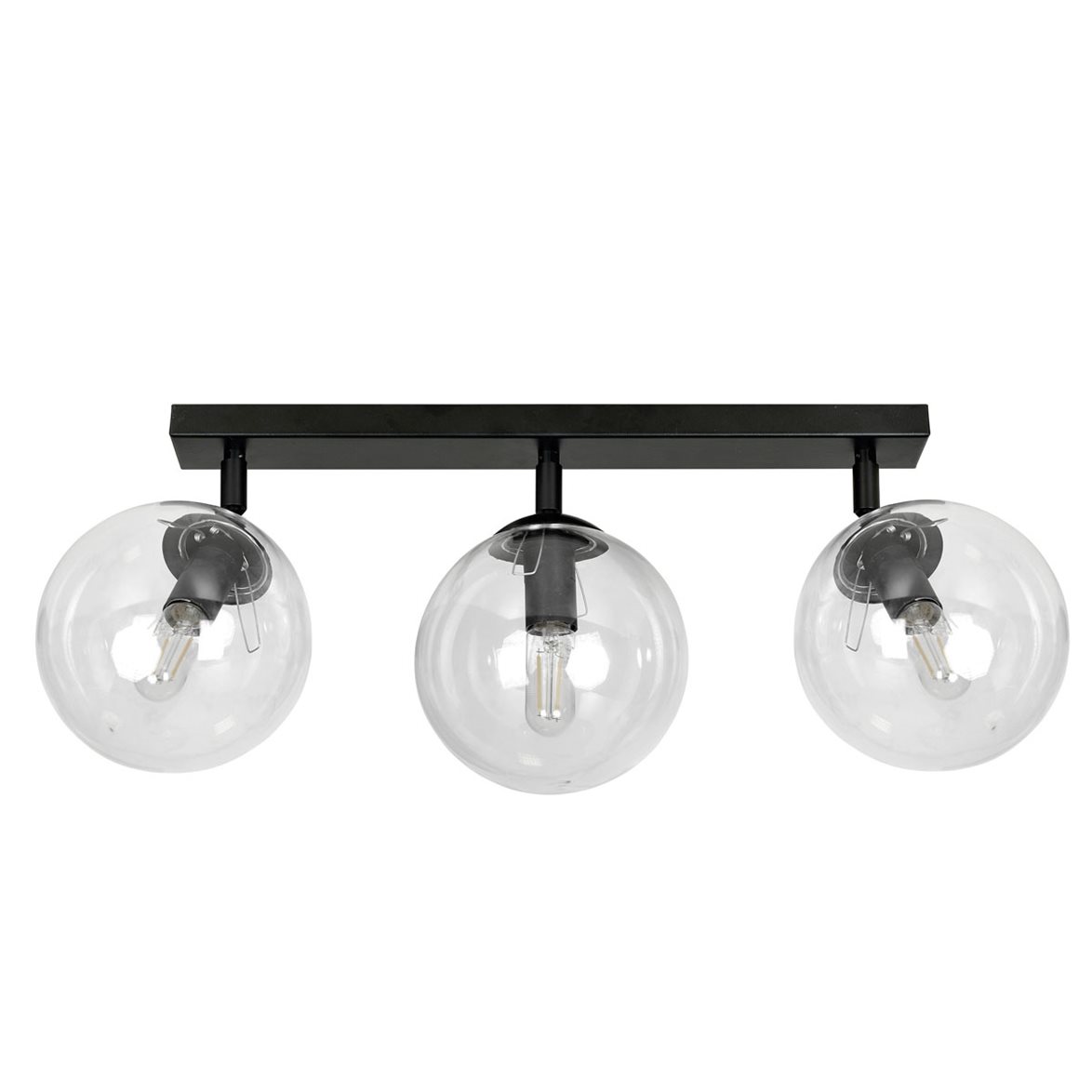 TOFI 3 Taklampa, Svart/Transparent