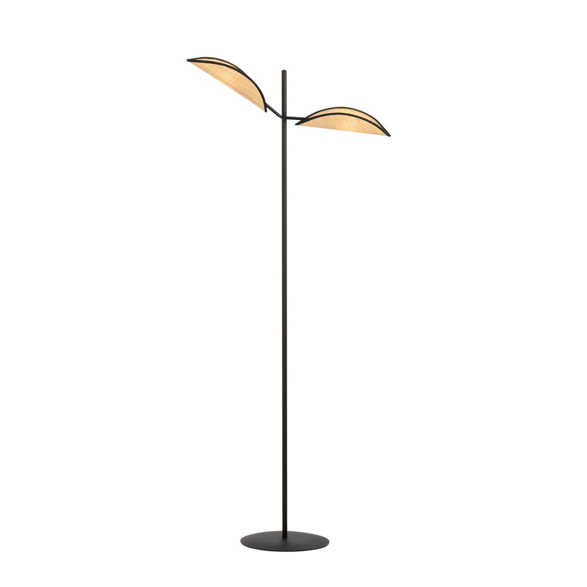 VENE LP2 Golvlampa, Svart/Brun