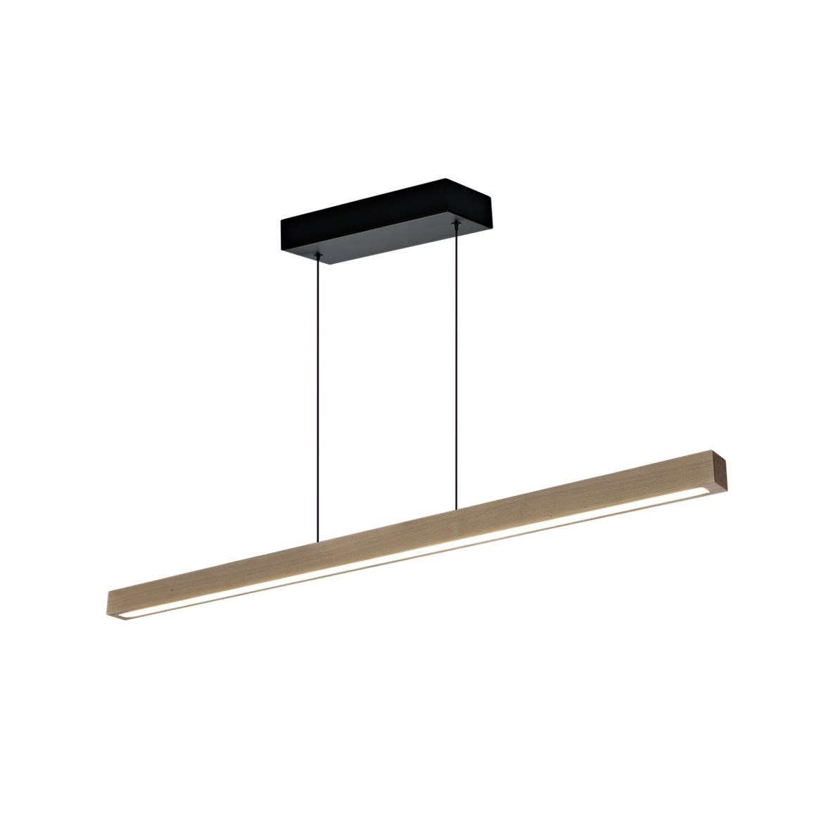 LINEA taklampa, ljus natur trä/svart