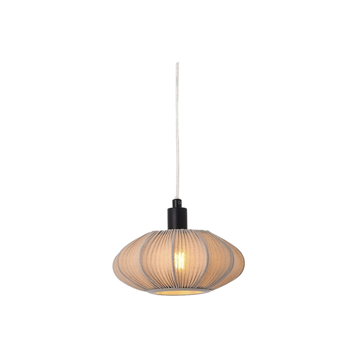 MAMSELL fönsterlampa, svart/varmgrå