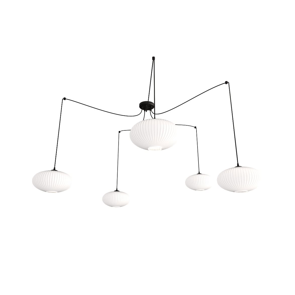 ORIGO 5 Pendel, Svart/Vit