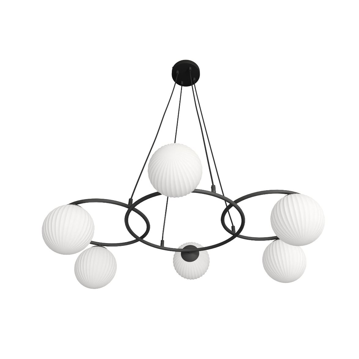 LIBRA 6 Pendel, Svart/Vit