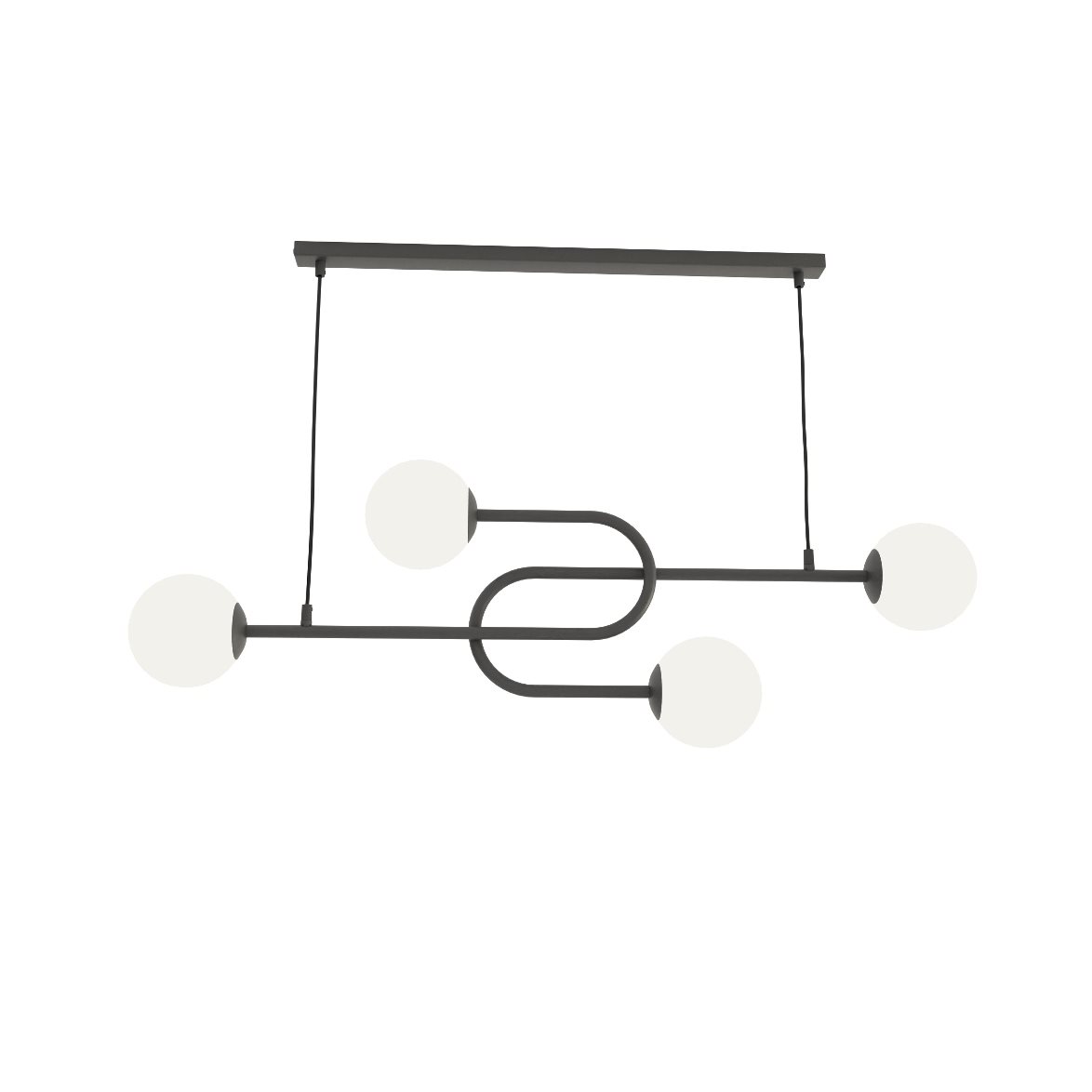 ATRIA 4 Pendel, Svart/Vit