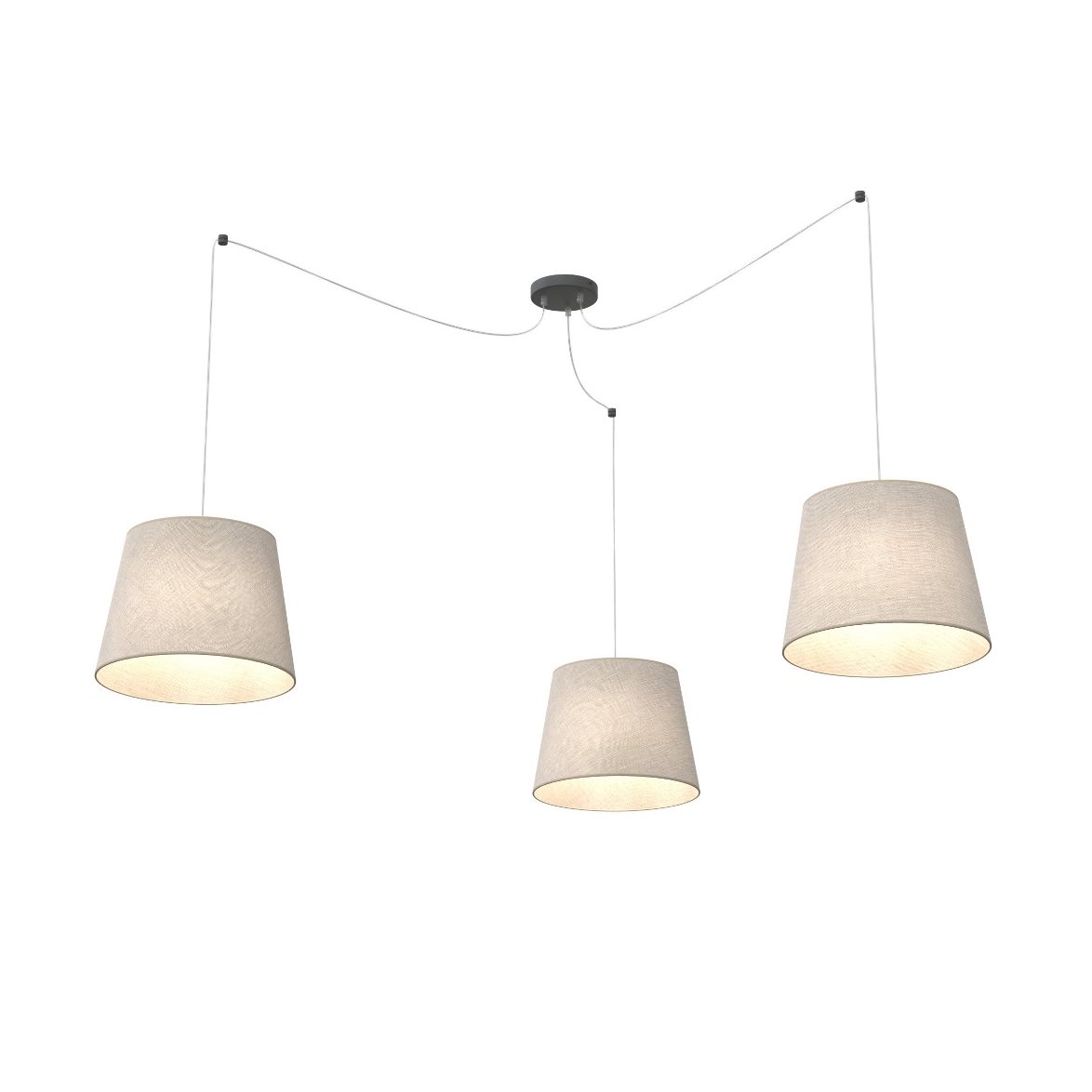 ASCOT 3 Pendel, Svart/Beige